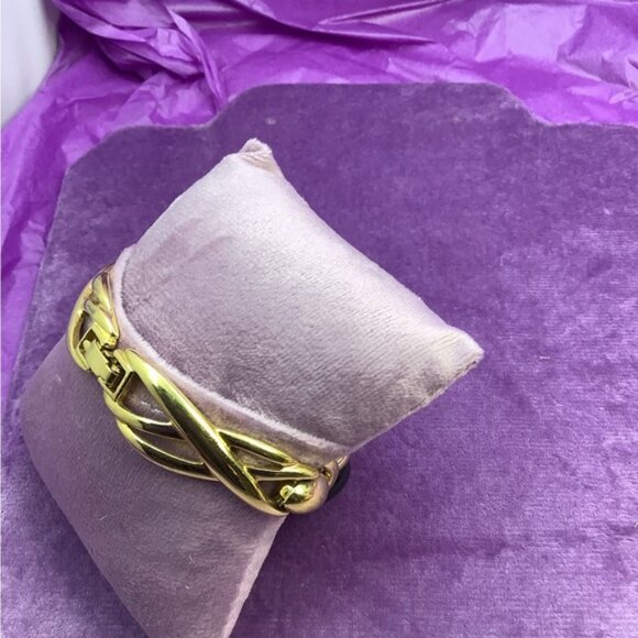 Monet Gold and Black Artistic Bracelet - Picture 4 of 4